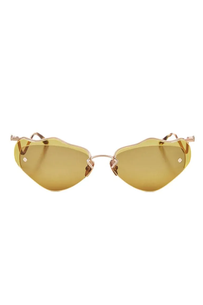 Sunglasses<CULT MIA POISONED APPLES FORGET ME NOT SUNGLASSES Green