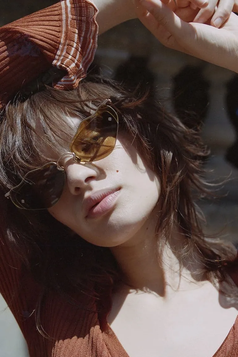 Sunglasses<CULT MIA POISONED APPLES FORGET ME NOT SUNGLASSES Green