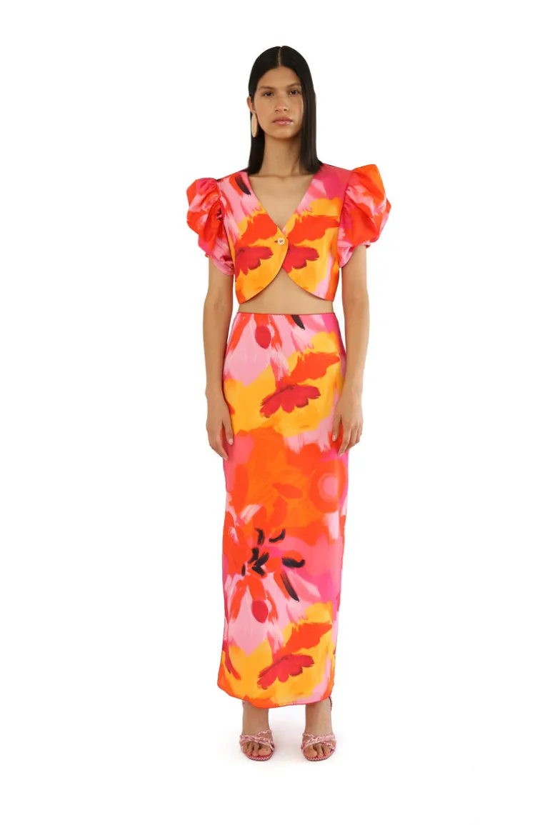 Skirts<CULT MIA POLEN MAXI SKIRT IN PRINT Anturio