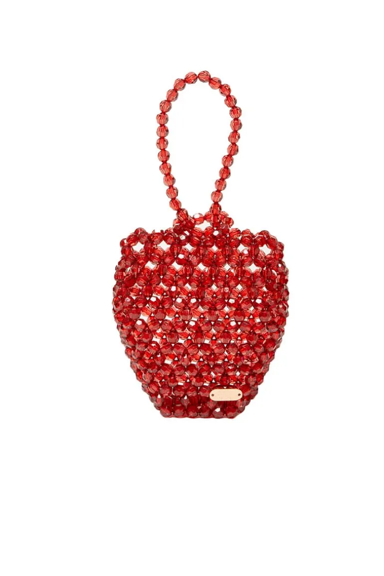 Top Handle Bags<CULT MIA STRAWBERRY MINI BAG Pomegranate