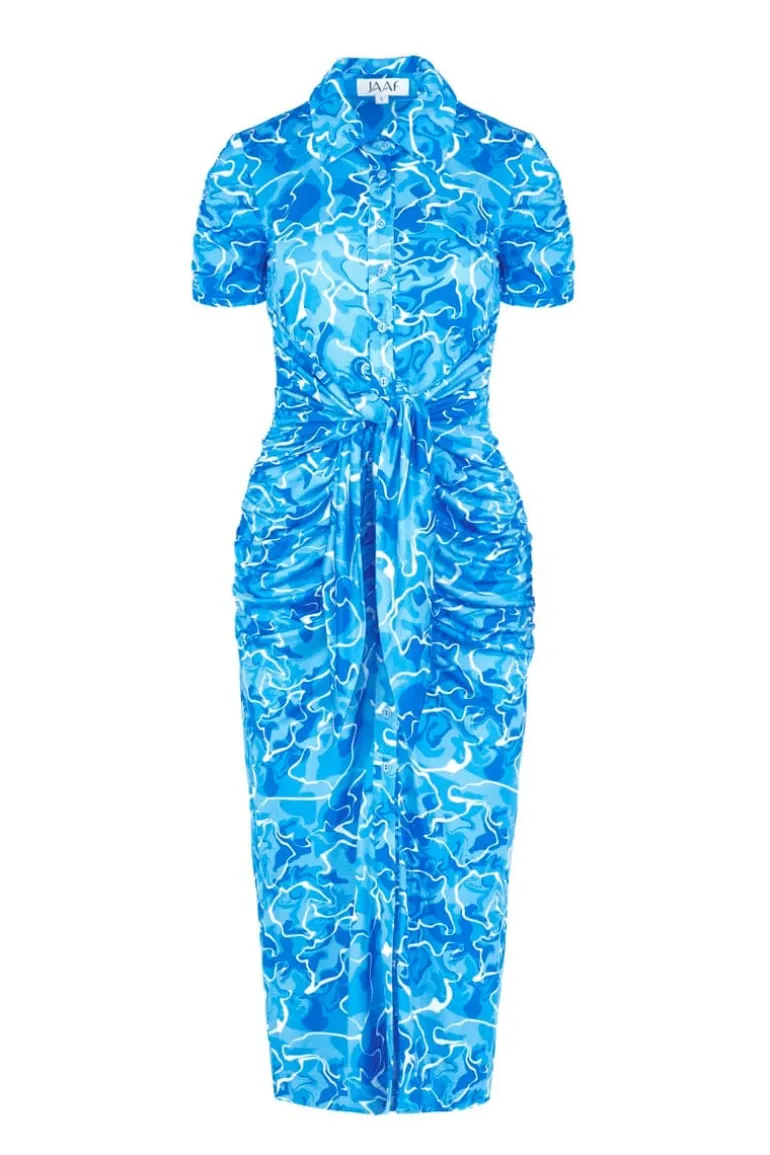Dresses | Midi Dresses<CULT MIA POOL WATER PRINT STRETCH-JERSEY MIDI DRESS Default Title