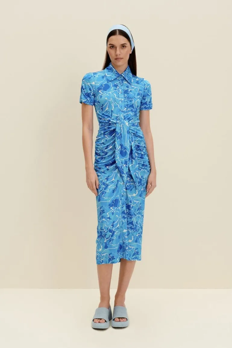 Dresses | Midi Dresses<CULT MIA POOL WATER PRINT STRETCH-JERSEY MIDI DRESS Default Title