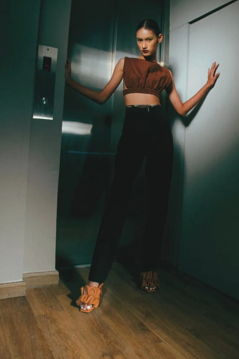 Heels<CULT MIA POPPY MULES Caramel