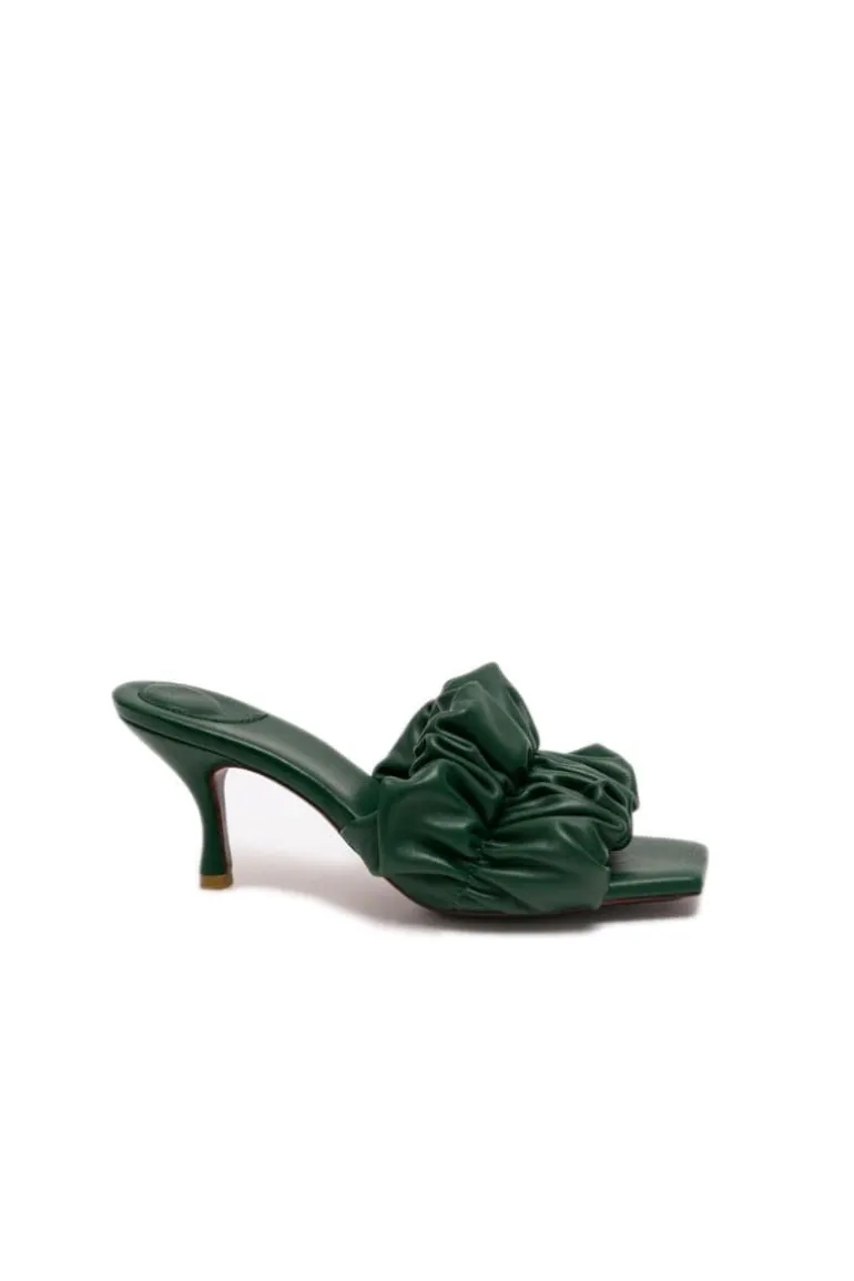 Heels<CULT MIA POPPY MULES Tourmaline Green