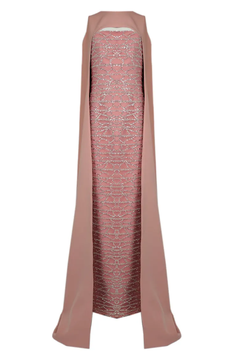 Dresses | Gowns<CULT MIA CAPE GOWN Powder Pink