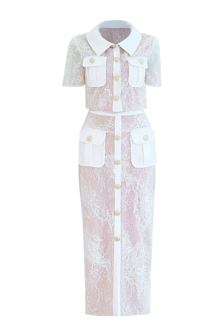 Outfit Sets<CULT MIA PRETTIER TOP AND SKIRT SET White