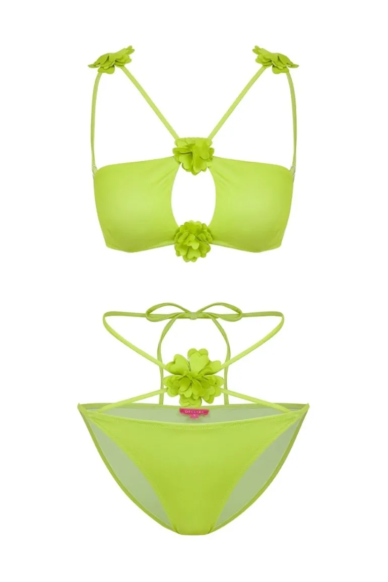 Swimwear<CULT MIA PRIMROSE FLORAL BIKINI SET Green