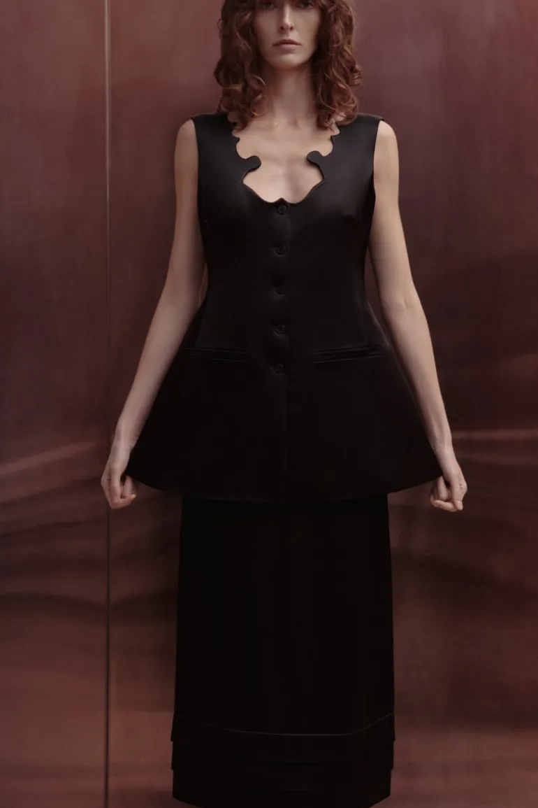 Knitwear<CULT MIA PRYCHILLIA VEST IN Black