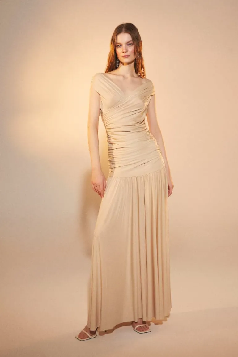 Dresses | Gowns<CULT MIA PURLEY JERSEY LONG DRESS Cuban Sand