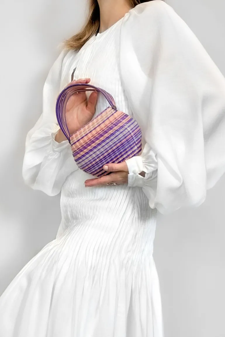 Top Handle Bags<CULT MIA PURPLE AND PINK GEM BLEND HANDBAG Blends of Purple & Pink