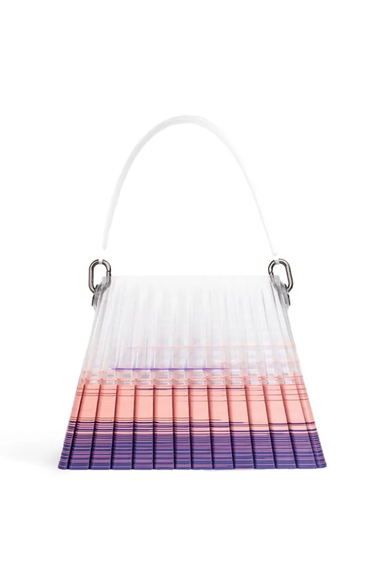 Top Handle Bags<CULT MIA PURPLE AND PINK PLEATED OMBRE HANDBAG Blends of Purple & Pink