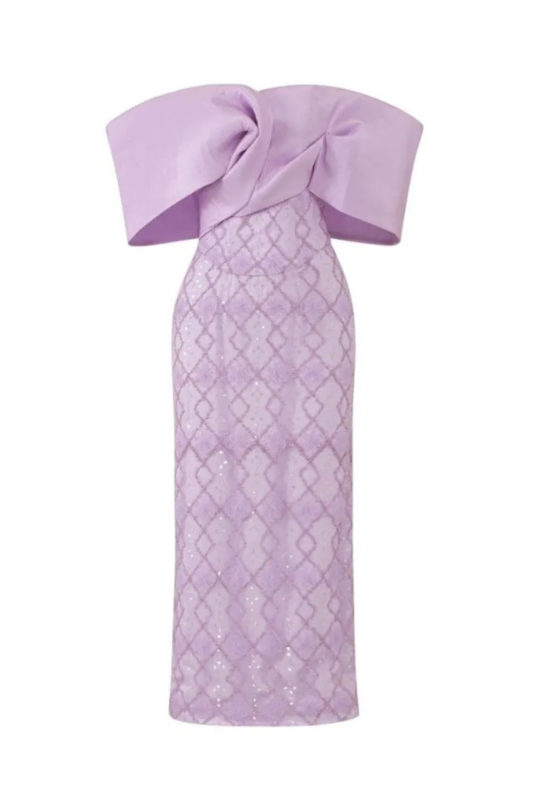 Dresses | Midi Dresses<CULT MIA GEORGY LACE BODYCON MIDI DRESS Purple