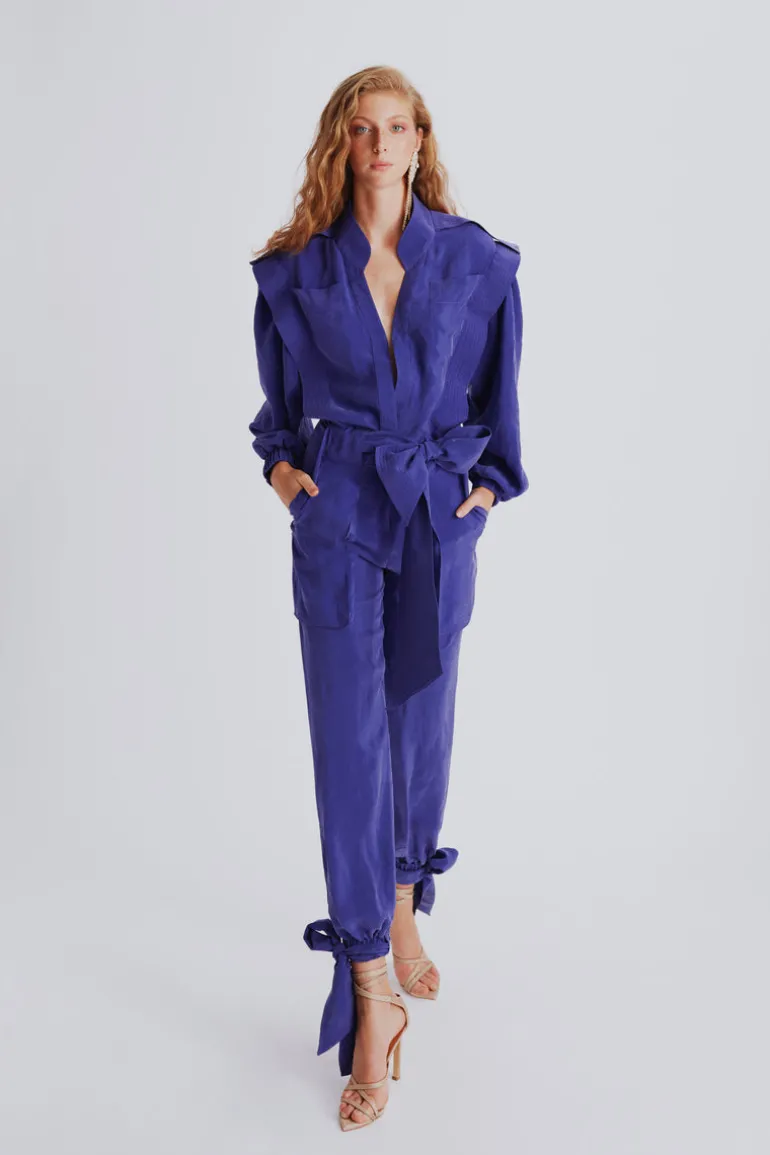 Jumpsuits<CULT MIA JUMPSUIT WITH BELT Purple