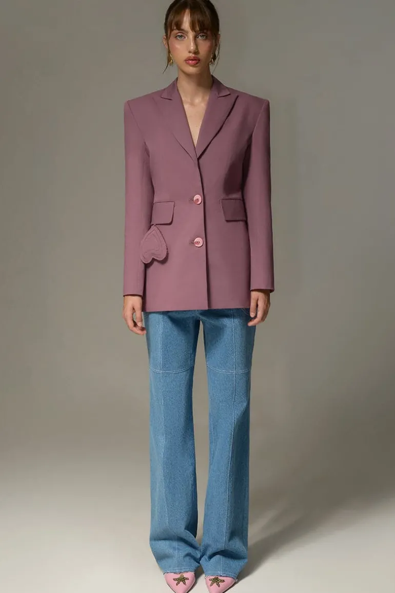 Blazers<CULT MIA PURPLE PASSION BLAZER Midnight Purple
