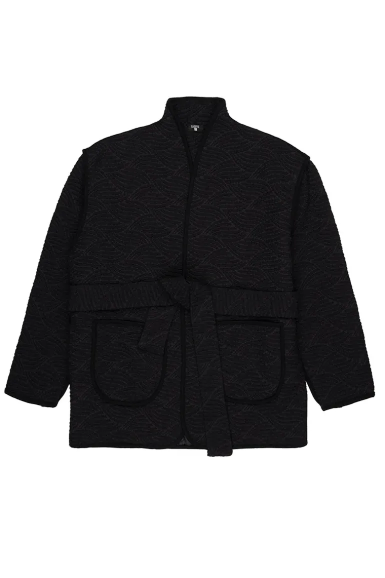 Jackets<CULT MIA QUILTED KIMONO Black