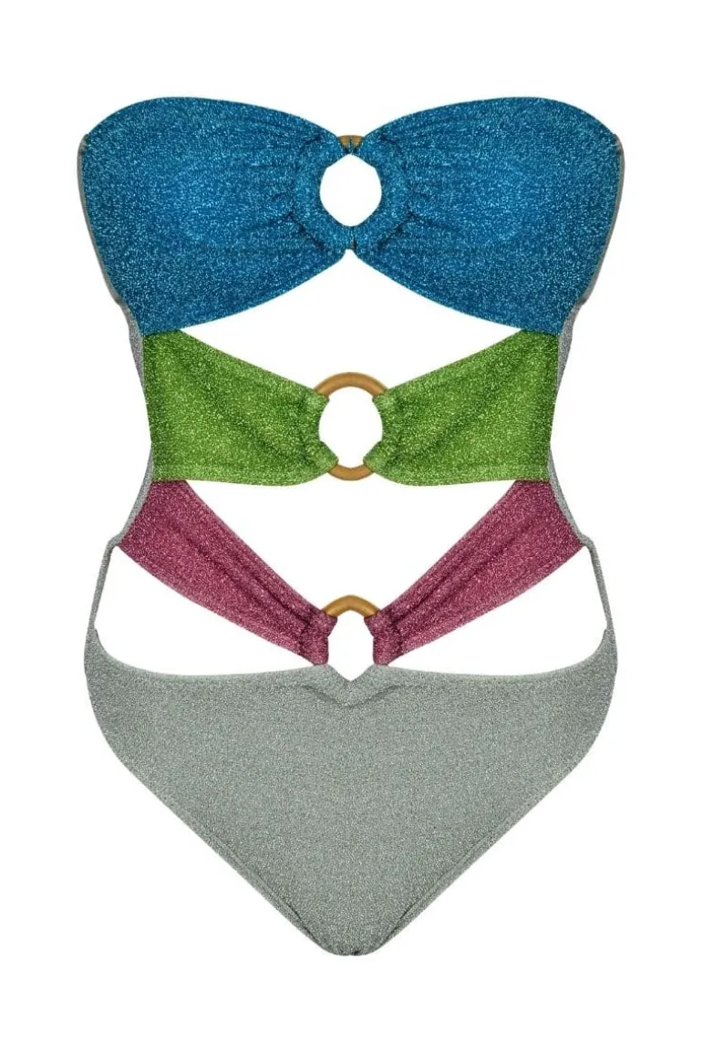 Swimwear<CULT MIA RAINBOW LUREX SWIMSUIT Multicolor