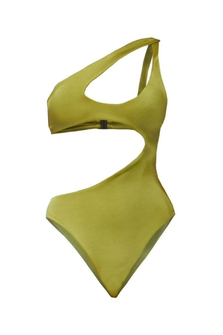 Swimwear<CULT MIA RANI ASYMMETRIC SWIMSUIT Green