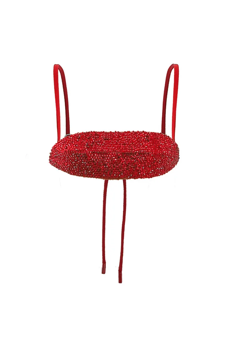 Tops<CULT MIA CRYSTAL BRA Red