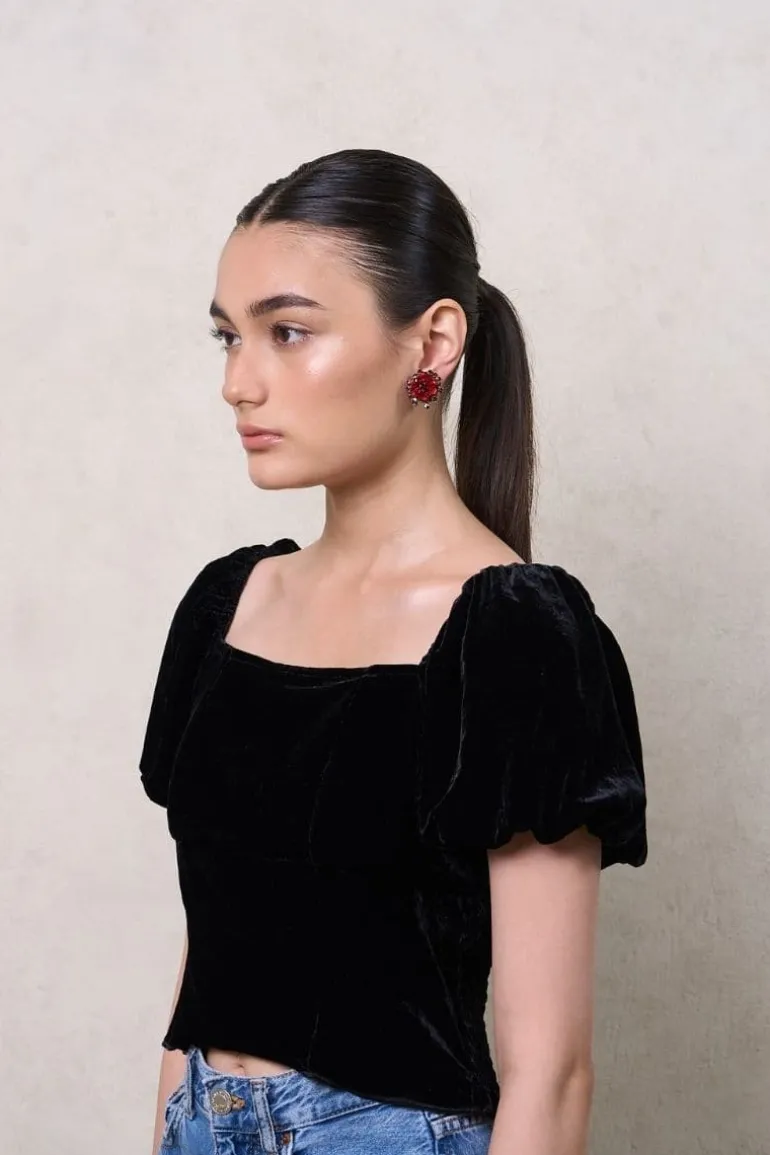 Earrings<CULT MIA GELA EARRINGS Red