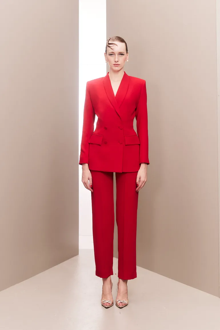 Outfit Sets<CULT MIA HOURGLASS SUIT SET Red