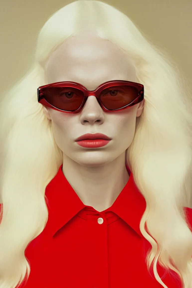 Sunglasses<CULT MIA RED SOUL 09 ACETATE SUNGLASSES Pink/Red