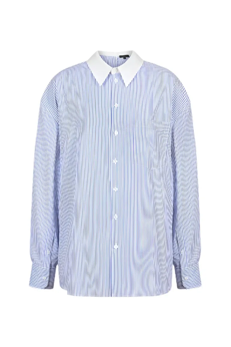 Tops<CULT MIA RELAXED SHIRT WITH BUTTONS IN Blue