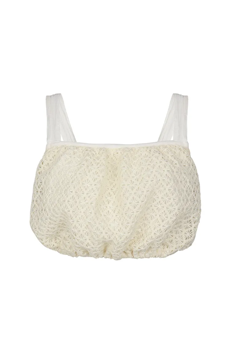 Tops<CULT MIA RITA LACE TOP Ivory