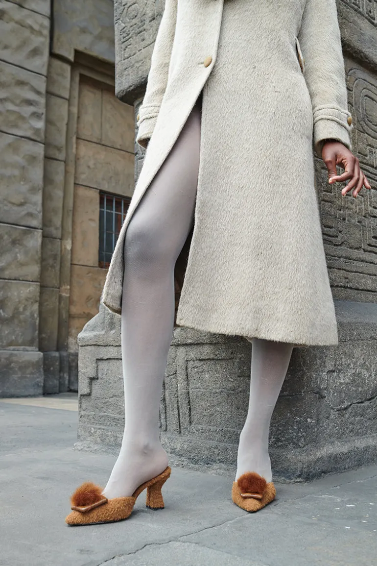 Heels<CULT MIA ROBERTA POINTED MULES Caramel