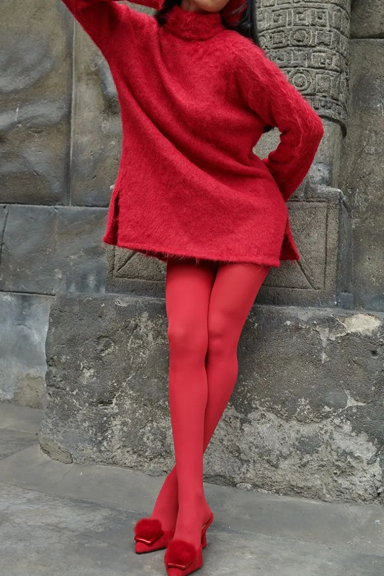 Heels<CULT MIA ROBERTA POINTED MULES Red