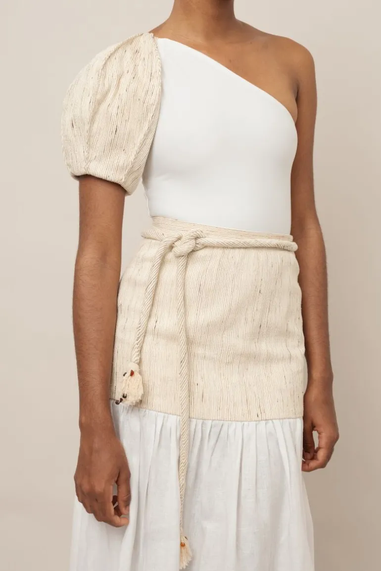 Tops<CULT MIA ROBLE BODY White, Natural.