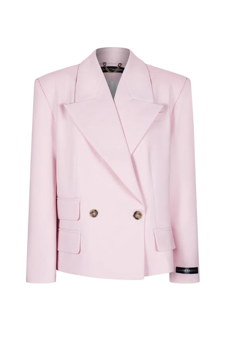 Blazers<CULT MIA ROCCA OVERSIZE BLAZER Light pink