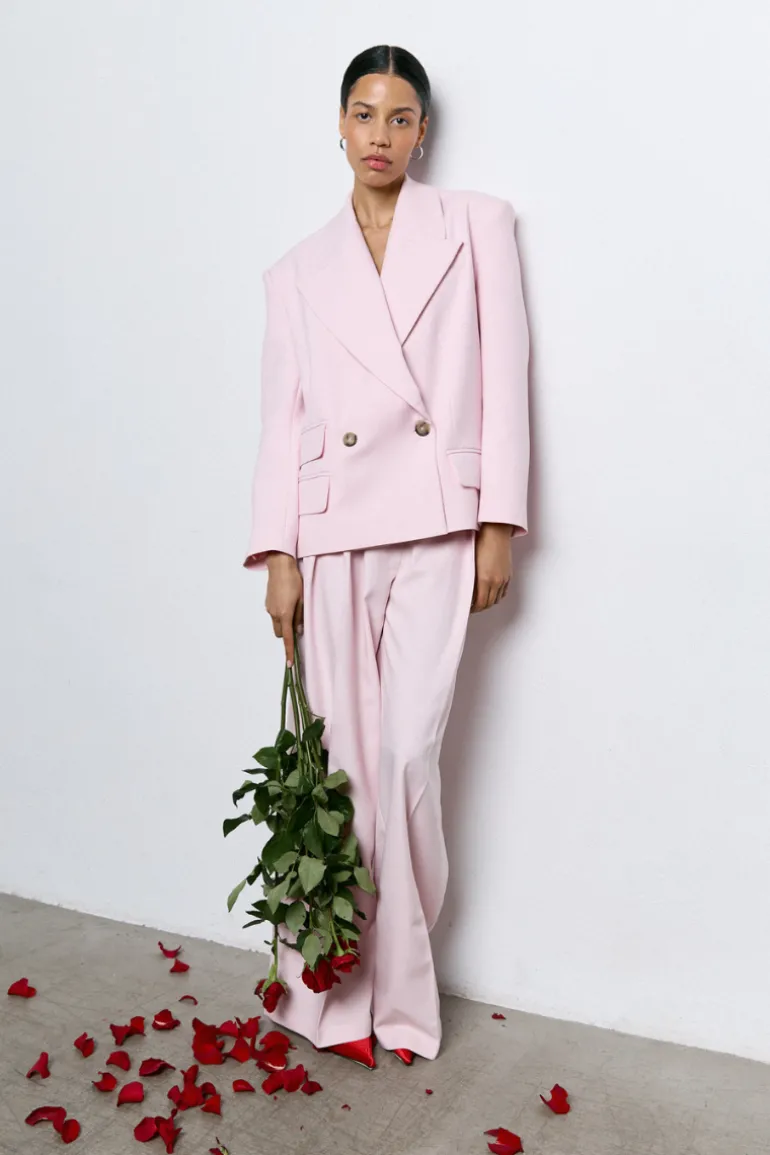 Blazers<CULT MIA ROCCA OVERSIZE BLAZER Light pink