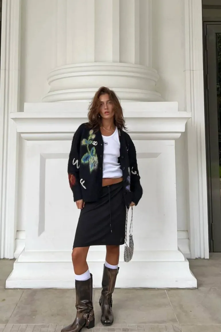Boots<CULT MIA ROCKY BRUSHED LEATHER BOOTS IN BROWN