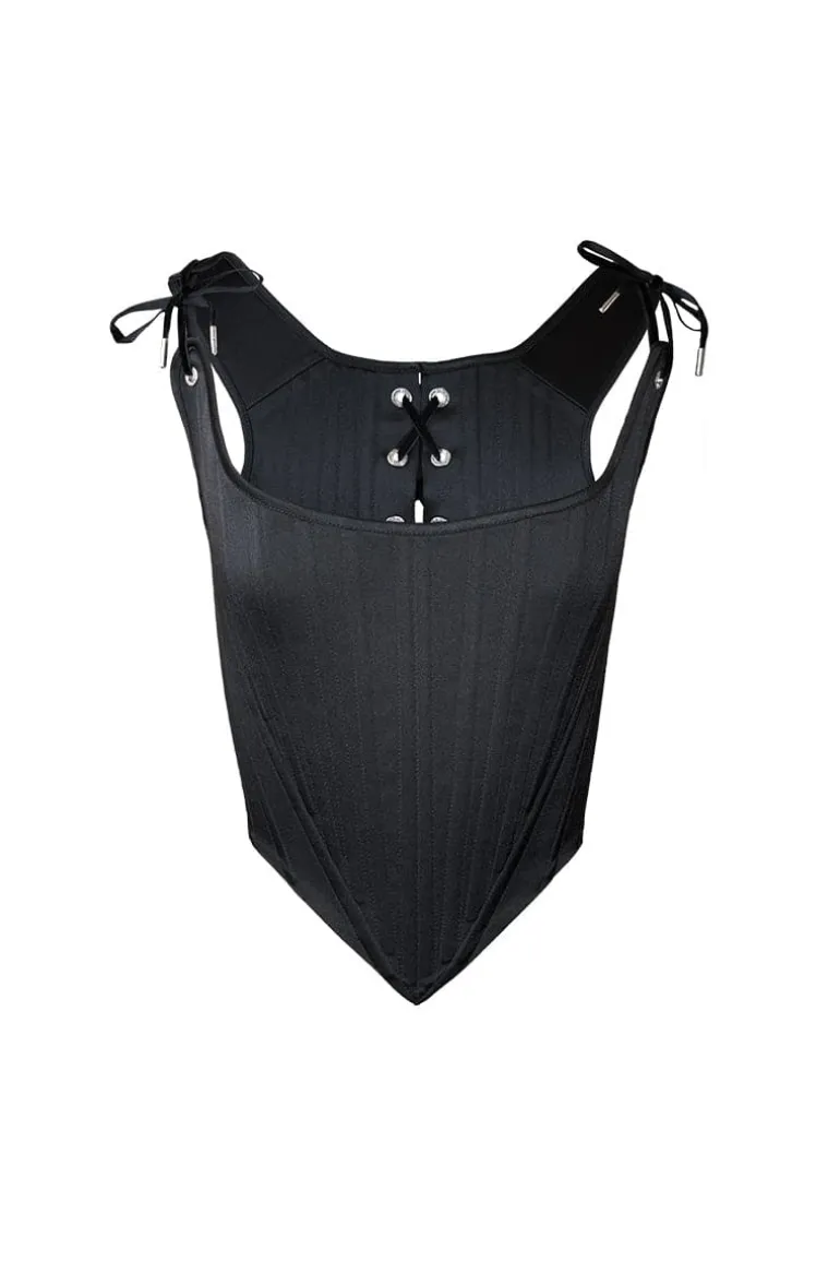 Tops<CULT MIA ROCOCÒ CORSET IN MIDNIGHT Black