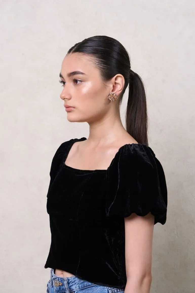 Earrings<CULT MIA ROSE GELA EARRINGS Gold