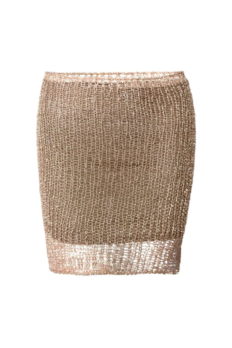 Skirts<CULT MIA MIDAS MINI SKIRT WITH SLIP Rose Gold