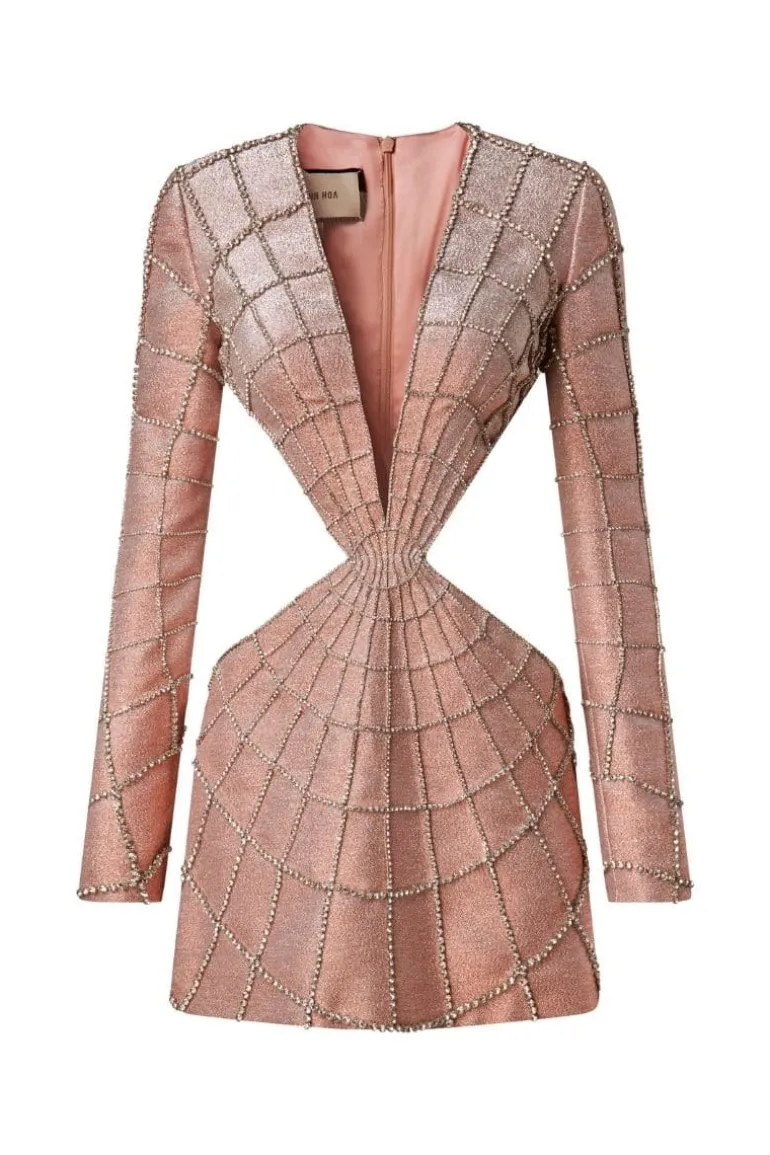 Dresses | Mini Dresses<CULT MIA ROSE NELLY CUT OUT MINI DRESS Rose Gold