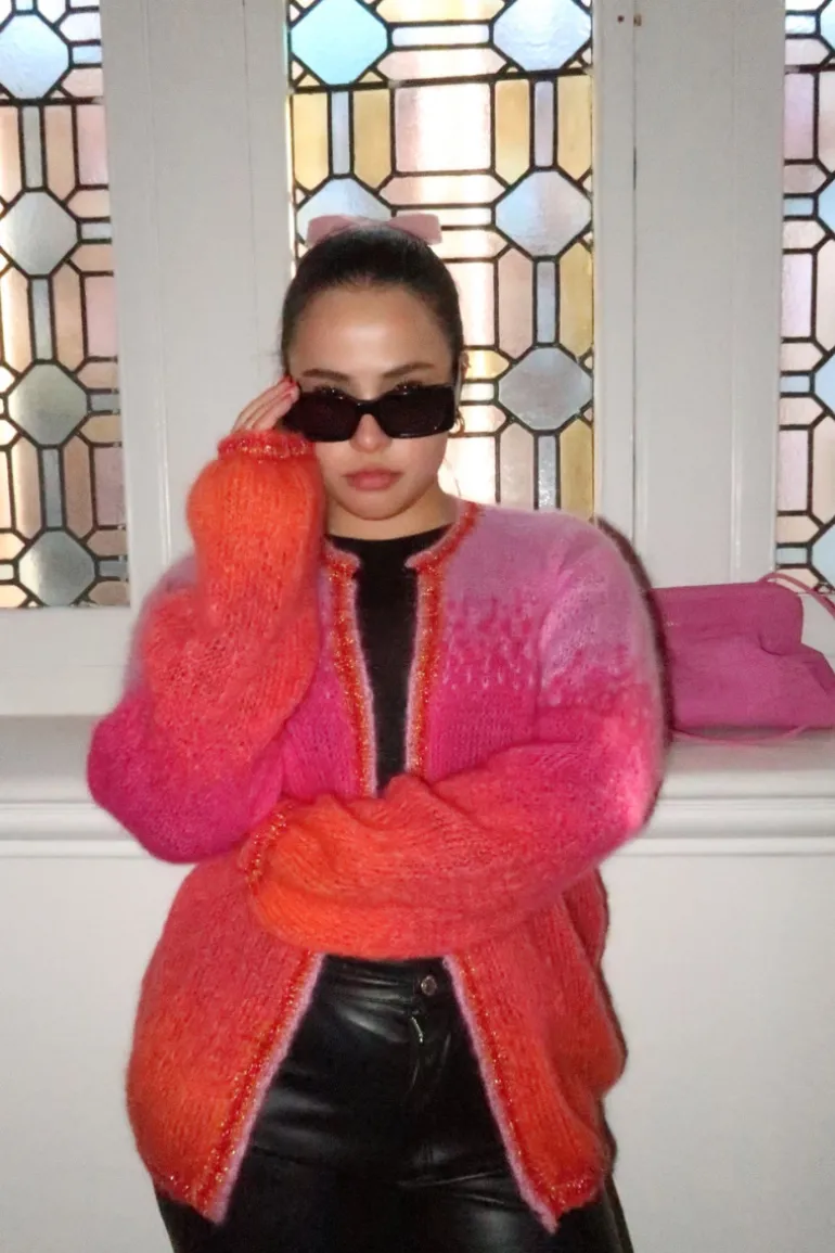 Jackets<CULT MIA TIE&DYE MOHAIR LITTLE JACKET Rose