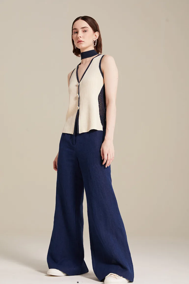 Pants<CULT MIA ROSITA WIDE LEG PANTS IN Blue