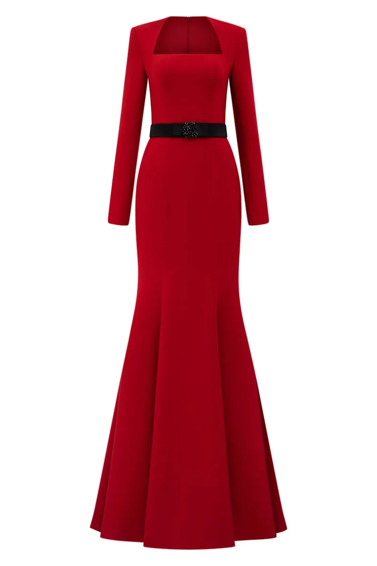 Dresses | Gowns<CULT MIA RUBY MERMAID EVENING GOWN Red