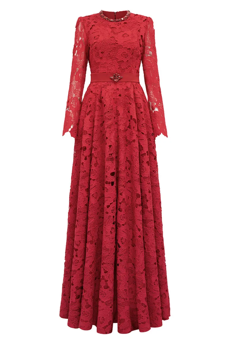 Dresses | Gowns<CULT MIA RUBY SEMI-CIRCULAR BALL GOWN Red