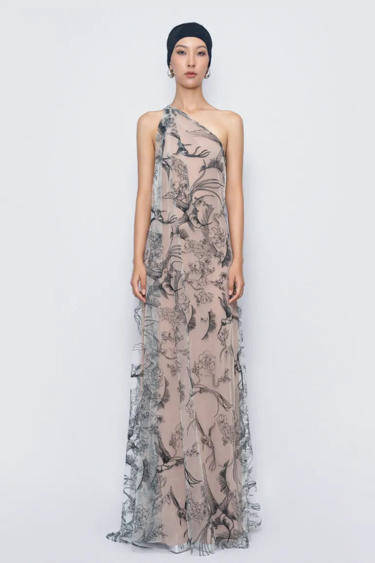 Dresses | Gowns<CULT MIA RUSTLING MAXI DRESS IN Nude
