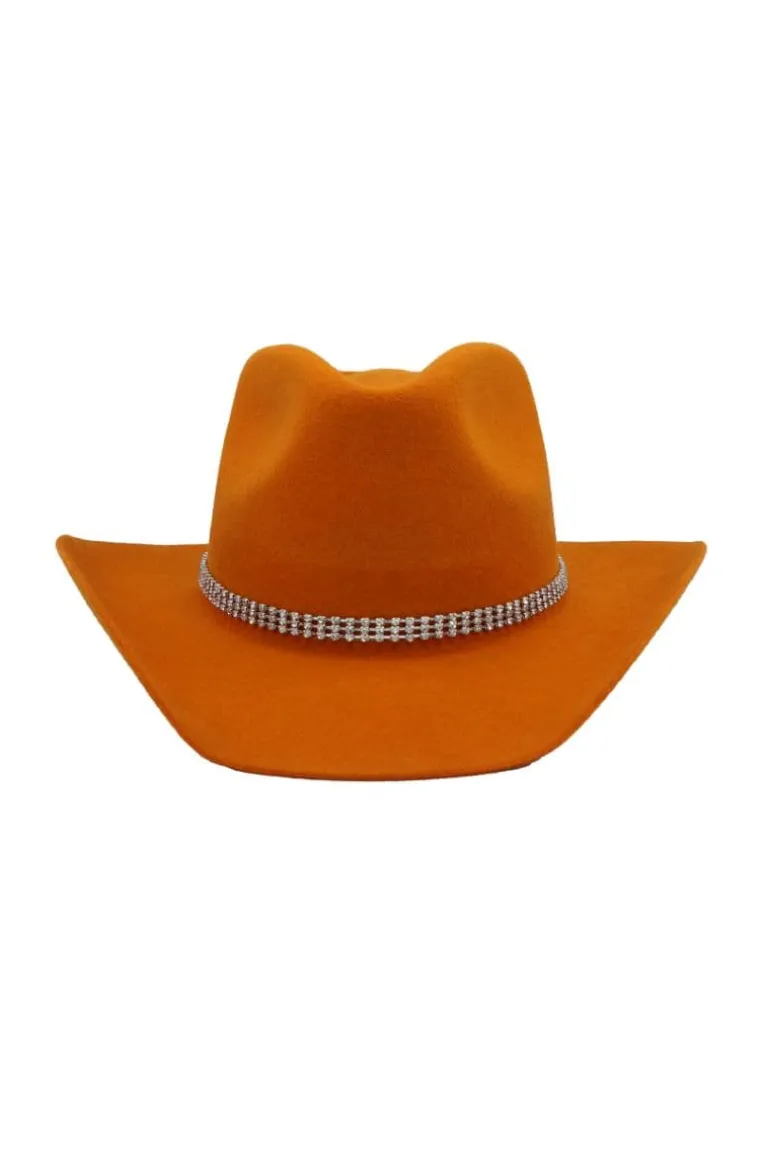 Hats<CULT MIA RYLEE TEXAN STYLE HAT Orange