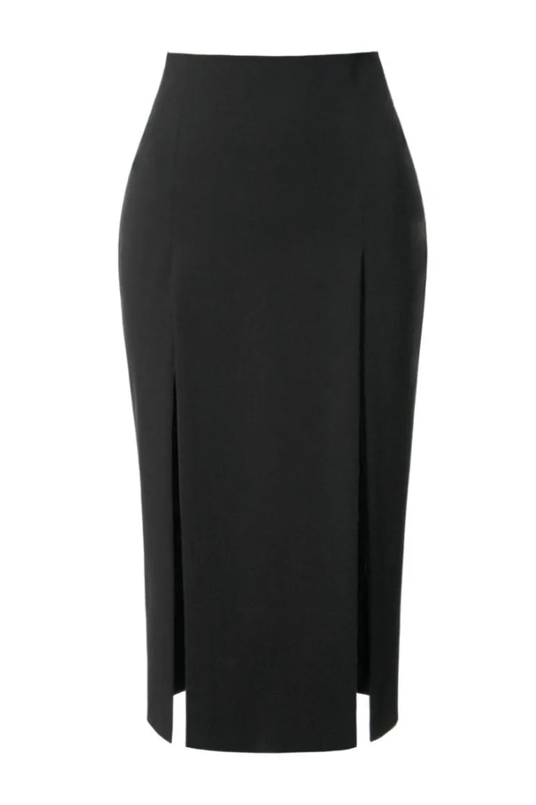 Skirts<CULT MIA SALMA MIDI SKIRT Pearl Noir