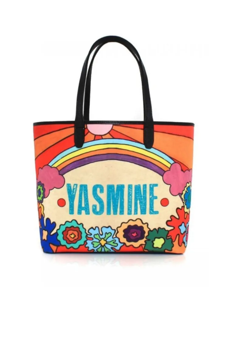 Shoulder Bags<CULT MIA SAY MY NAME RAINBOW TOTE BAG Multicolor