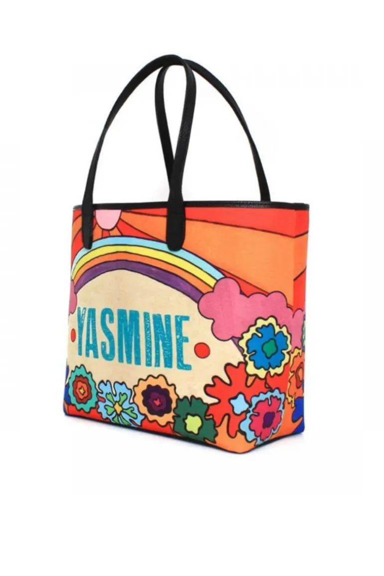 Shoulder Bags<CULT MIA SAY MY NAME RAINBOW TOTE BAG Multicolor
