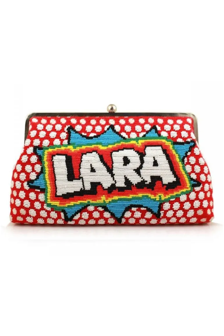 Clutch Bags<CULT MIA SAY MY NAME POP BIG CLUTCH Red