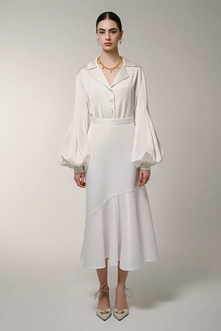 Skirts<CULT MIA SEASIDE BREEZE SKIRT White