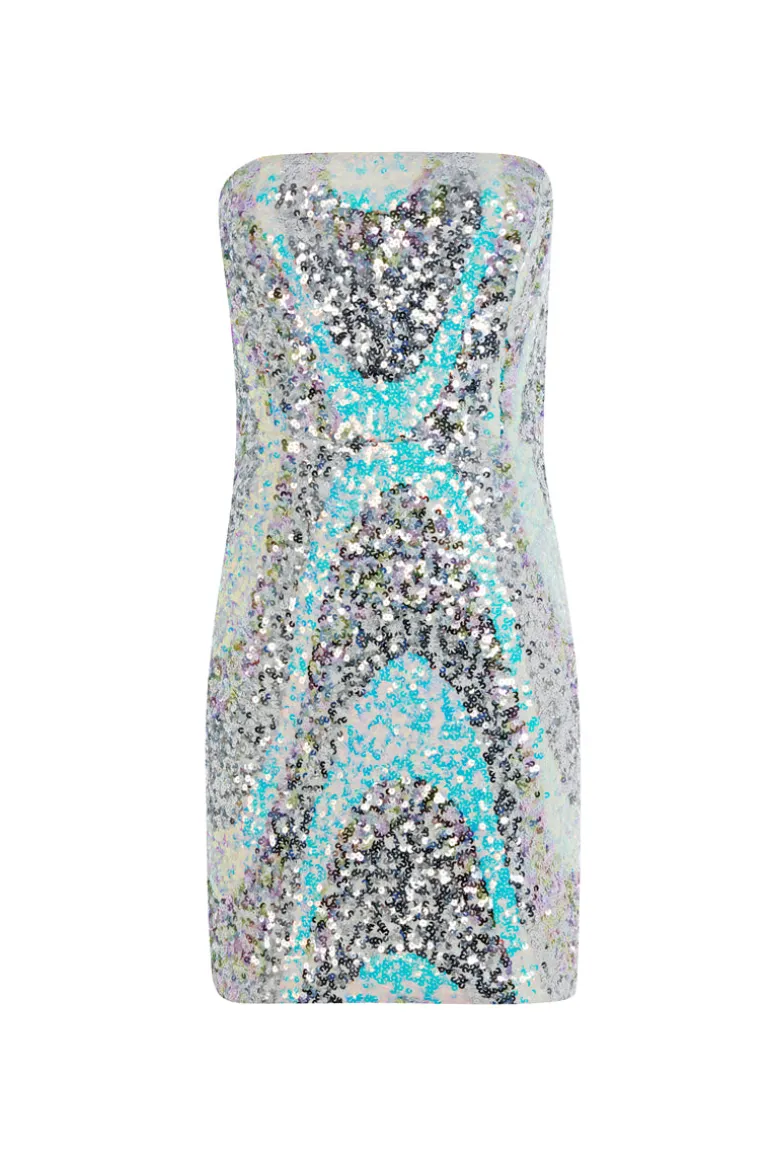 Dresses | Mini Dresses<CULT MIA SEQUINED MINI DRESS Gray