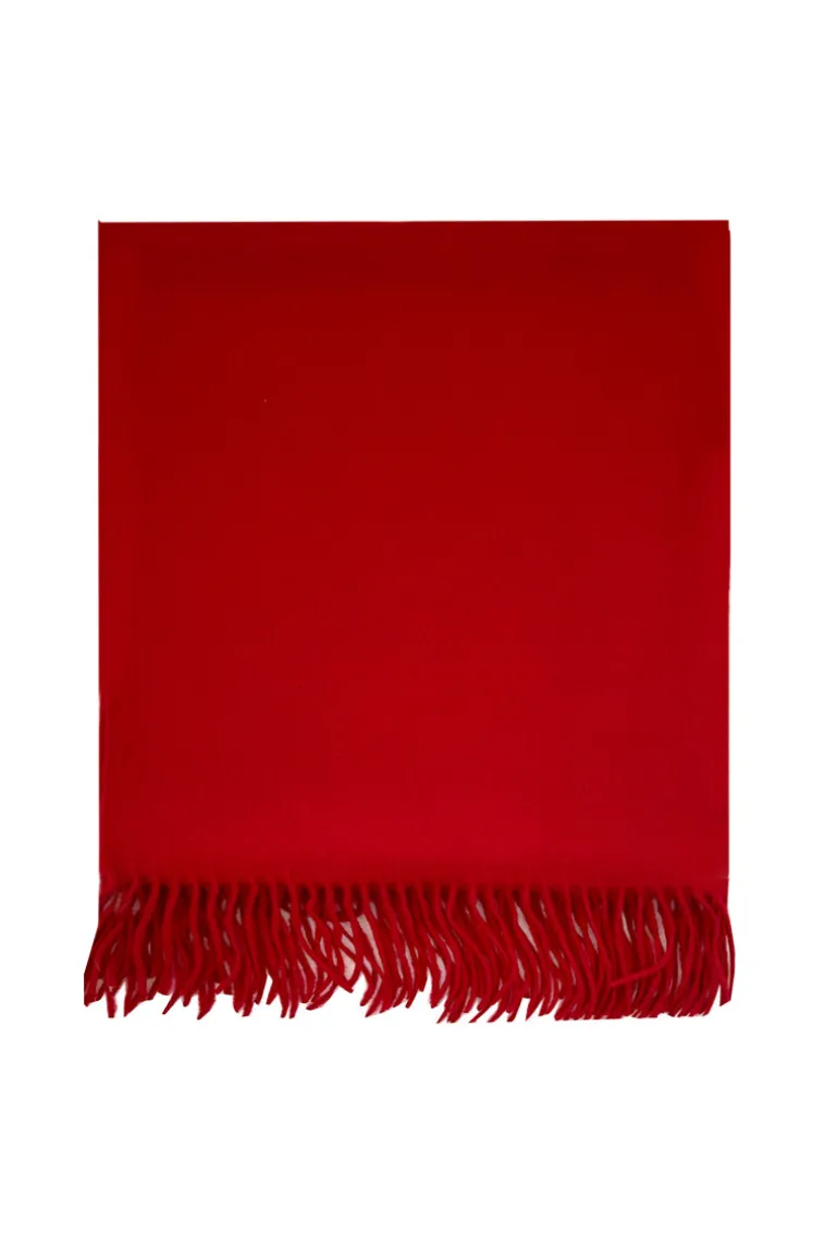 Scarves<CULT MIA SERENE LAMBSWOOL SHAWL IN Crimson